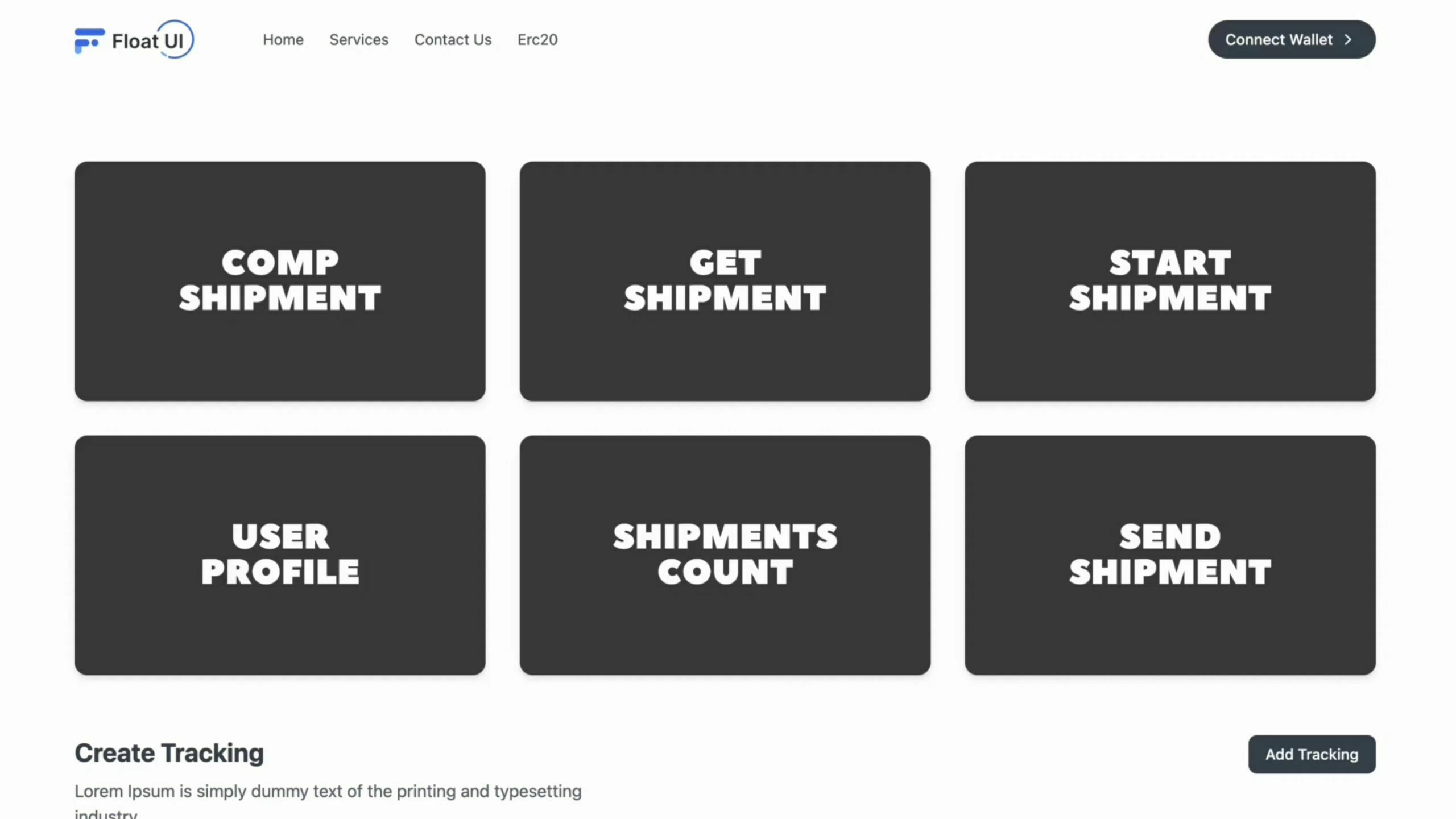 Supply Chain Management Dapp