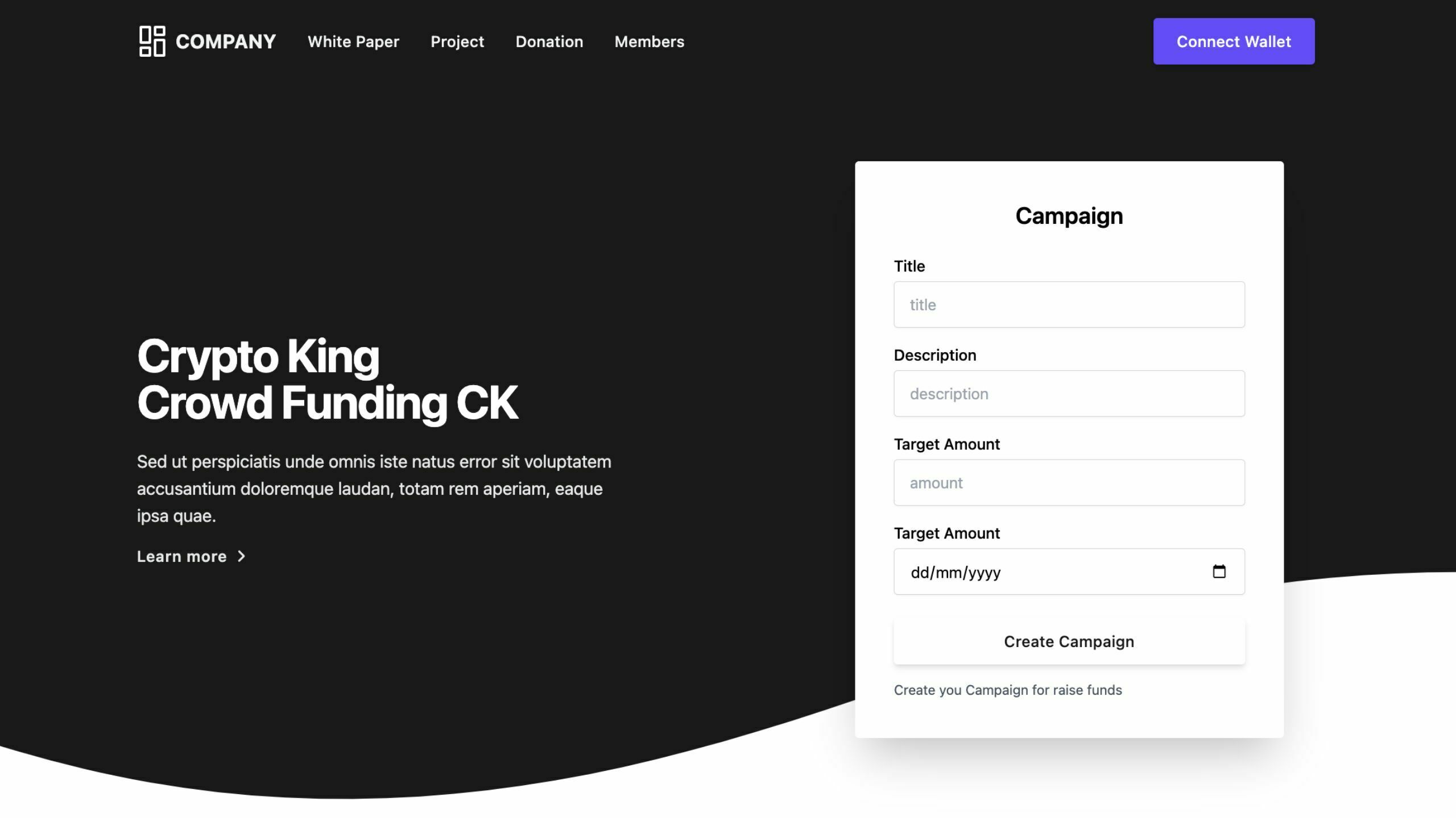 Blockchain Crowdfunding DApp