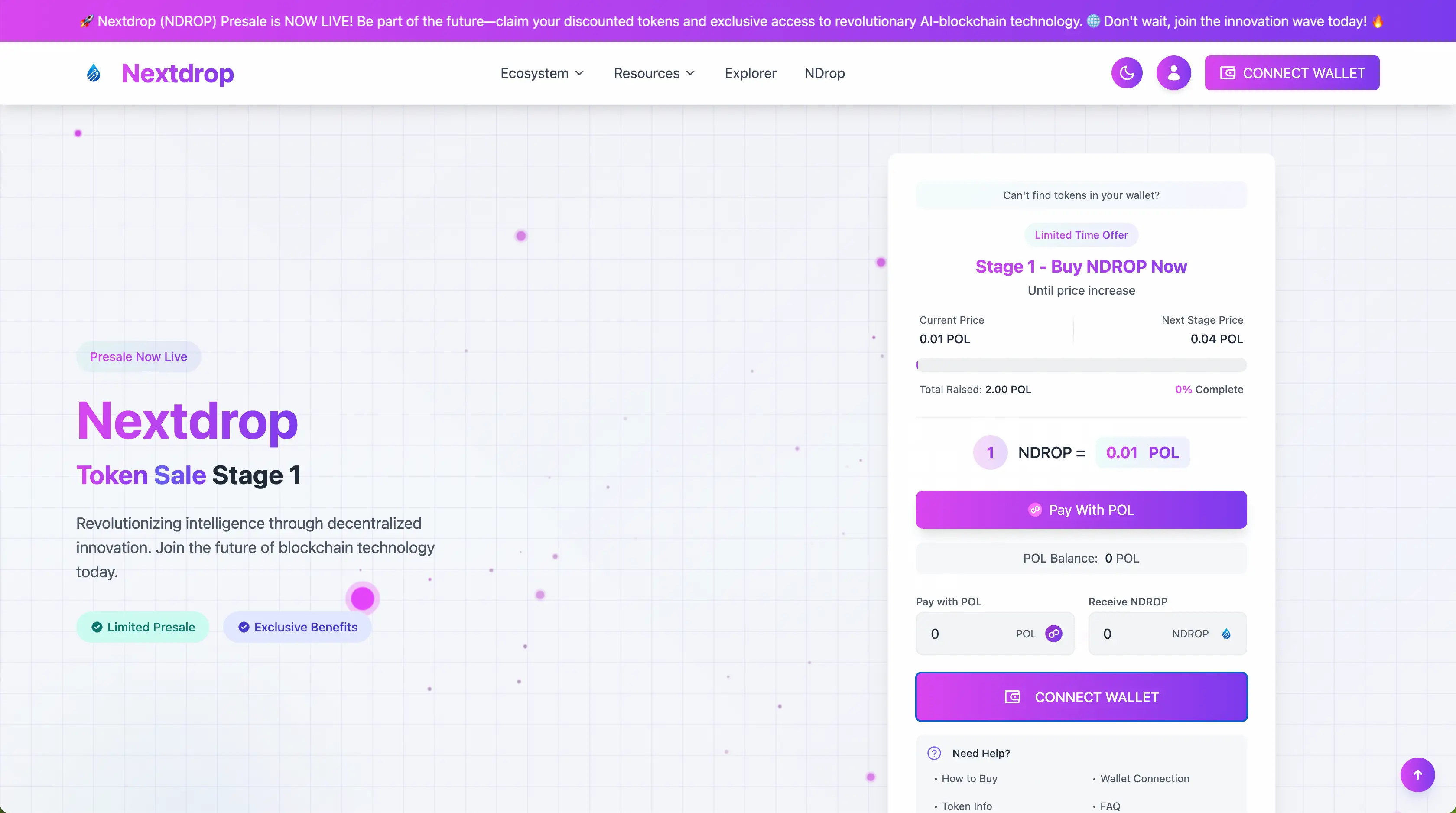 ICO Presale Dapp (ERC20)
